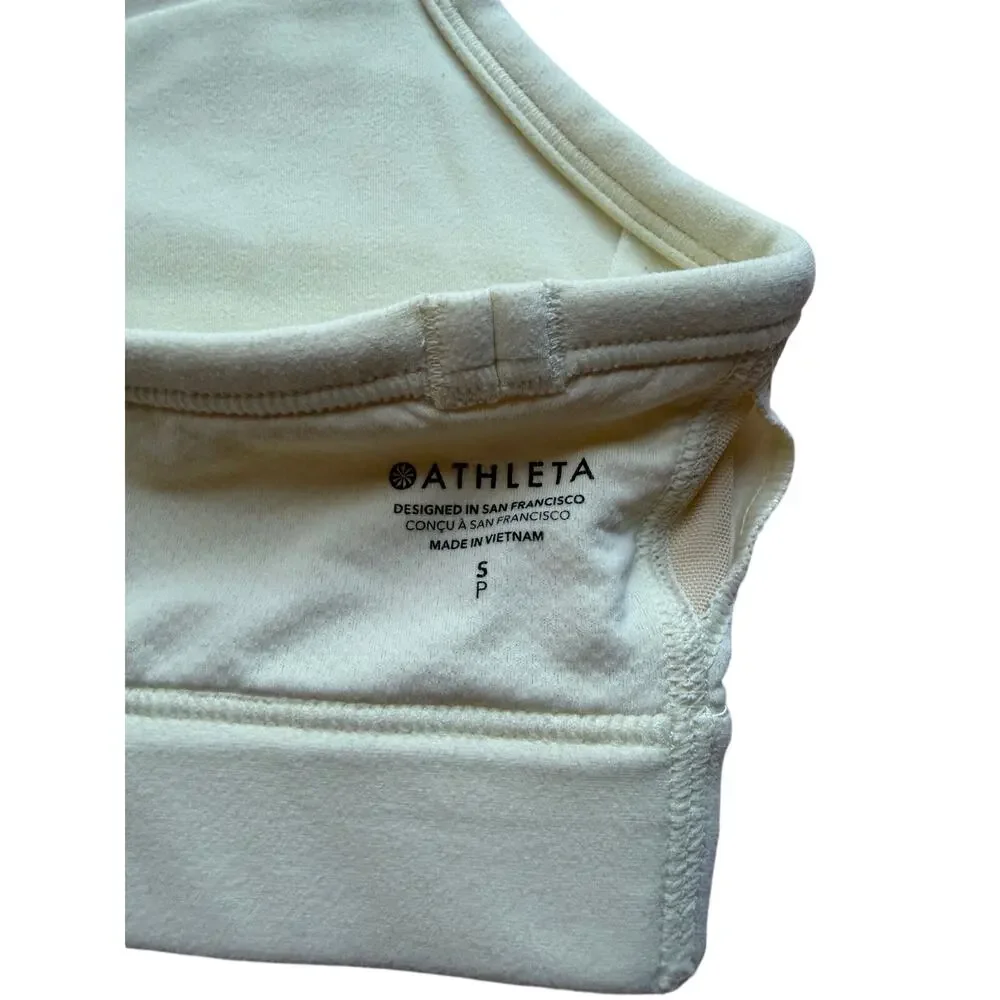 Athleta Mint Racerback Sports Bra Size Small Medium Support Athletic Yoga